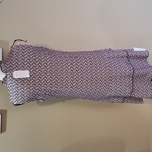 JC Mode Print Tie-Up Neck A-Line Dress - Picture 7 of 12